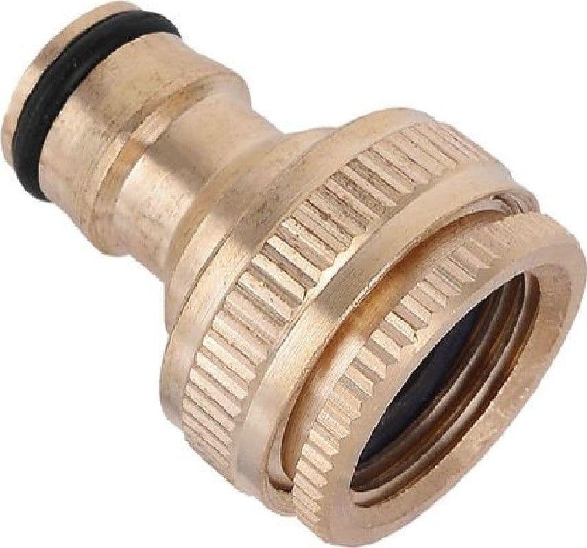 CONNETTORE RUBINETTO TUBO 1/2" & 3/4" RACCORDO RAPIDO UNIVERSALE GIARDINO 57055 - 2