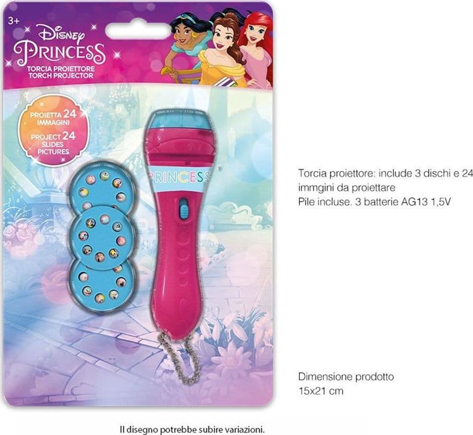 TORCIA PROIETTORE PRINCIPESSE DISNEY 24 IMMAGINI DA PROIETTARE GIOCO BAMBINI - 2