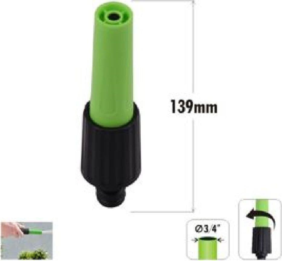 UGELLO DI IRRIGAZIONE DEL TUBO GIARDINO REGOLABILE 2 MODALITÀ GETTO Ø3/4" 90014 - 2