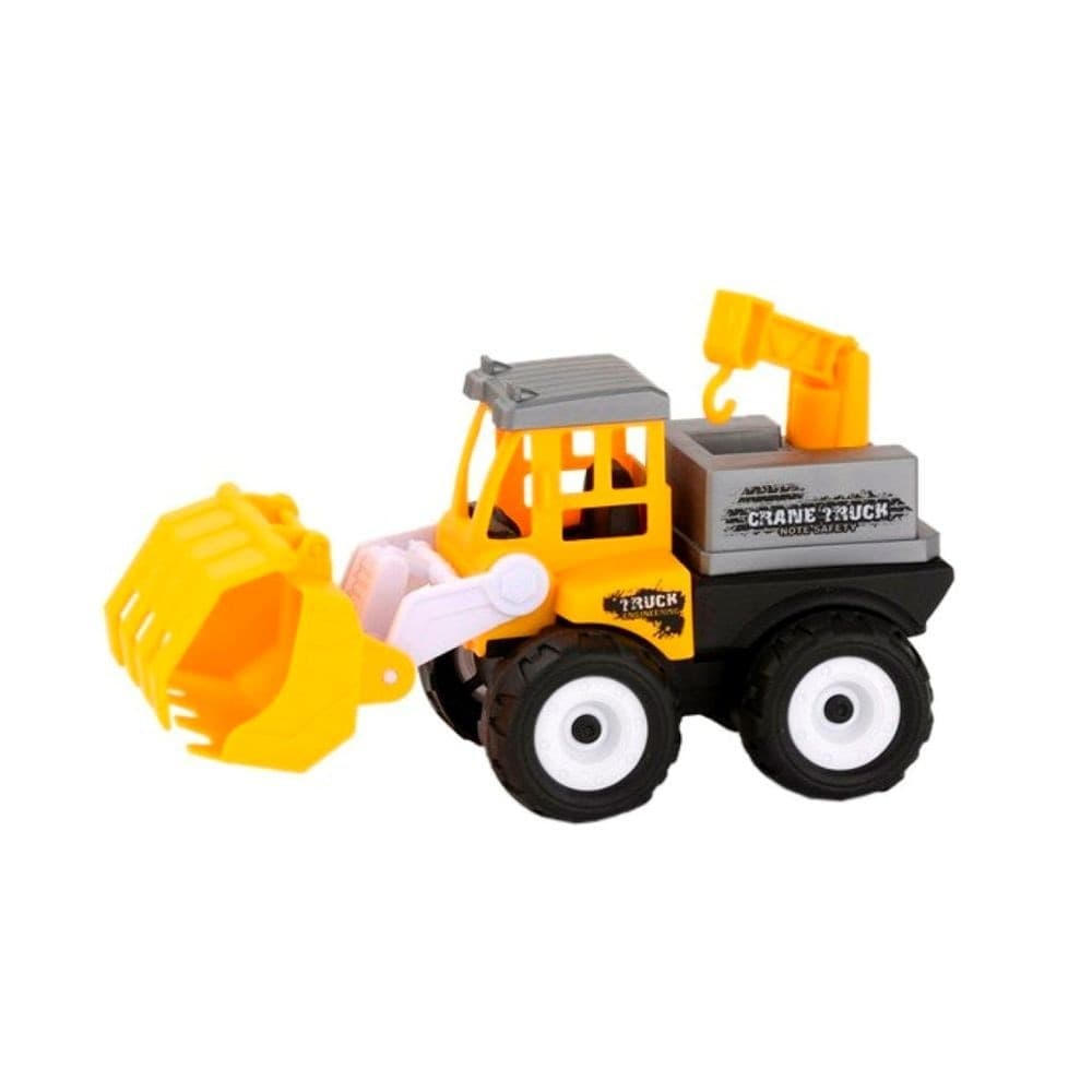 CAMION A FRIZIONE MEZZO DI LAVORO GIOCO PER BAMBINI 3+ CON RUSPA E RIMORCHIO - 3