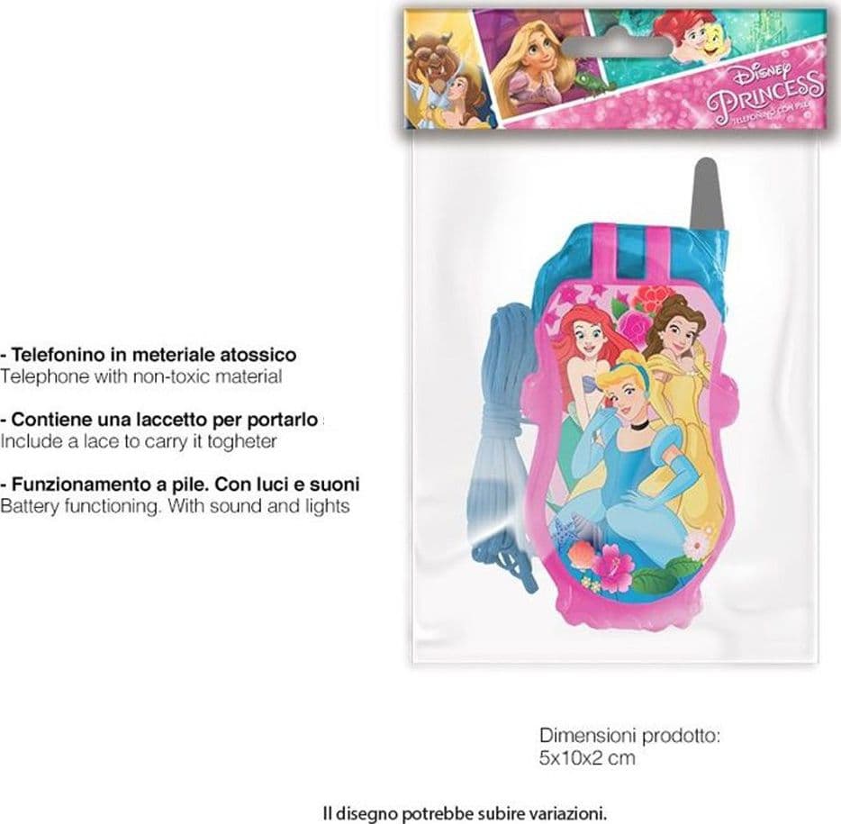 TELEFONO A PILE PRINCIPESSE DISNEY GIOCO GIOCATTOLO BAMBINI CON LUCI E SUONI - 3