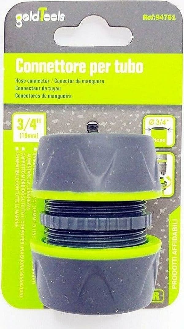 CONNETTORE GIUNZIONE TUBI DA 3/4" INNESTO RIPARATORE CON INSERTI IN GOMMA 94761 - 3