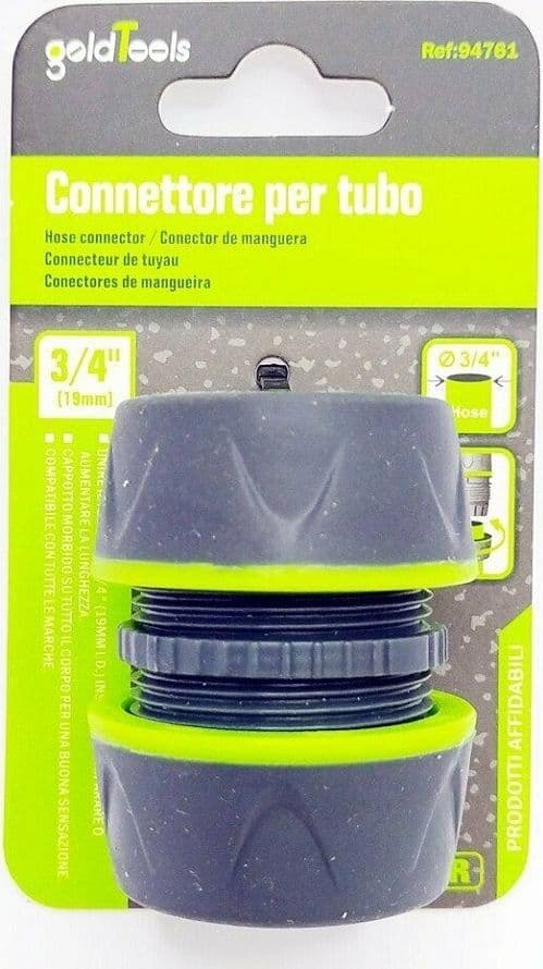 CONNETTORE GIUNZIONE TUBI DA 3/4" INNESTO RIPARATORE CON INSERTI IN GOMMA 94761 - 3