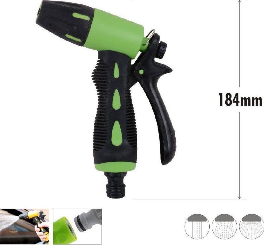 PISTOLA DI SPRUZZO DA GIARDINO ALTA PRESSIONE 3 GETTI REGOLABILE 184 MM 90011 - 2