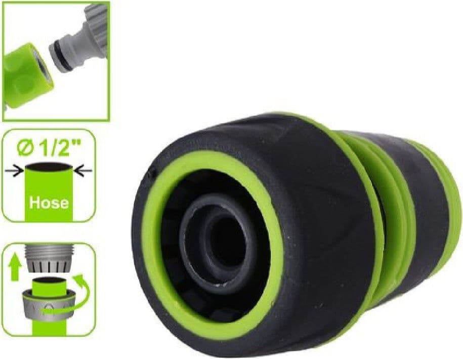RACCORDO CON INNESTO RAPIDO PER TUBO DA 1/2" 13MM CONNETTORE DA GIARDINO 94756 - 2