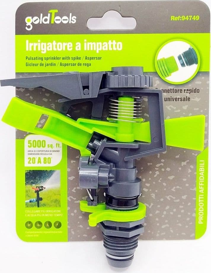 IRRIGATORE A SETTORI IN ABS REGOLAZIONE GITTATA COPERTURA 450 METRI QUADRI 94749 - 3