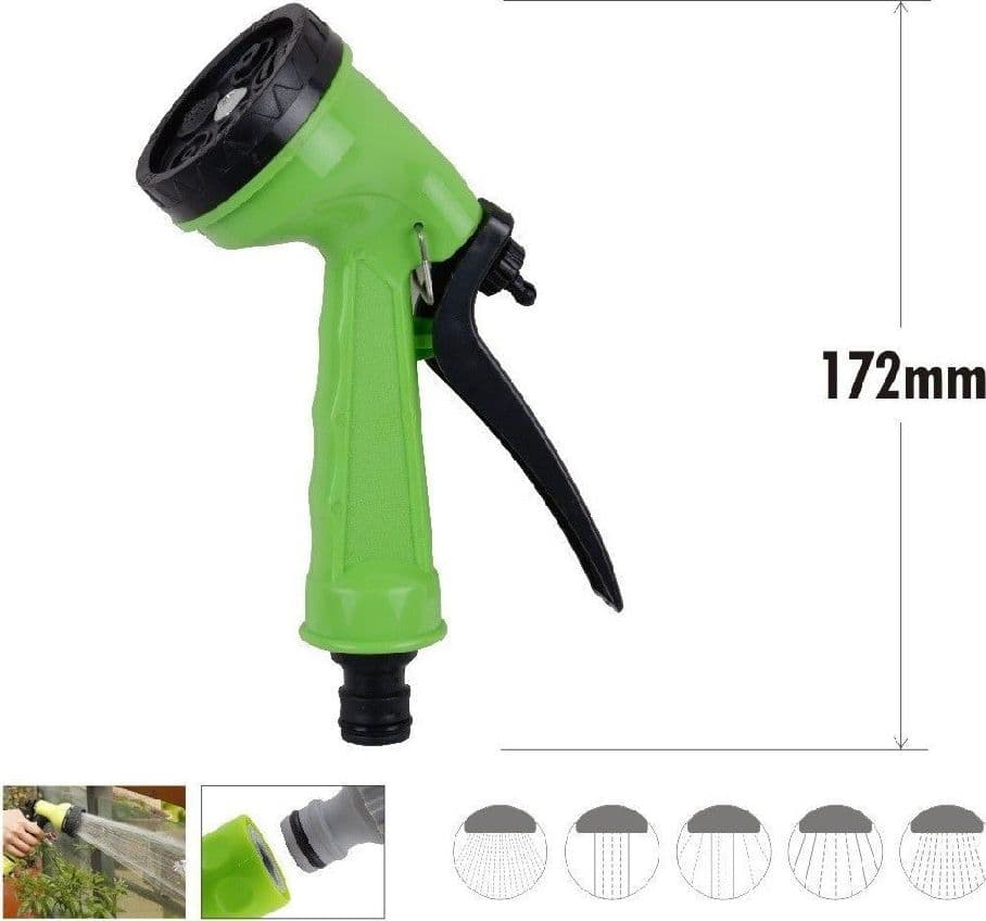 PISTOLA DI SPRUZZO 5 FUNZIONI PER IRRIGAZIONE GIARDINO IN PLASTICA 172MM 90012 - 2