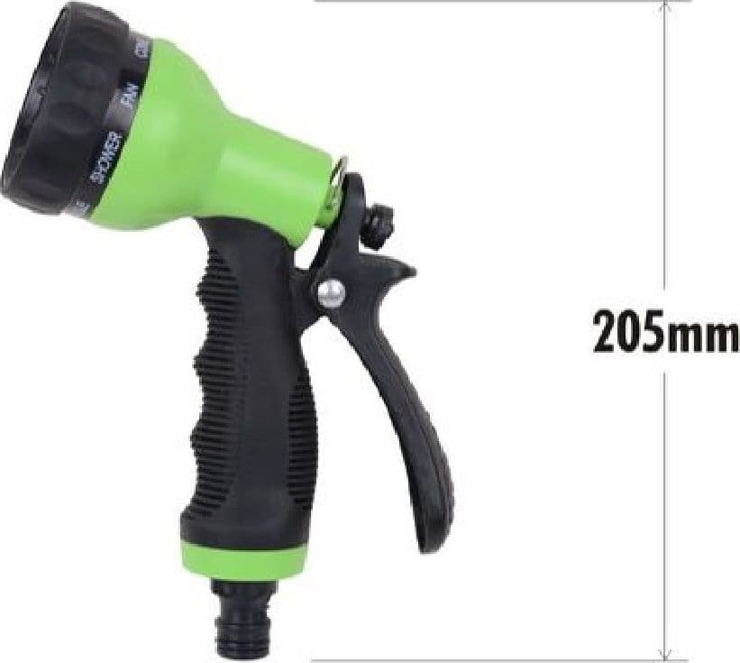 PISTOLA A SPRUZZO 5 GETTI GIARDINO 205MM REGOLABILE CON MANIGLIA DI BLOCCO 90009 - 2