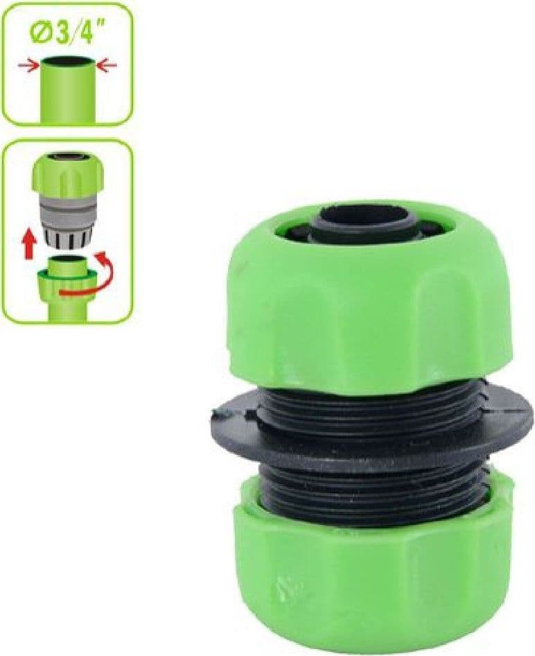CONNETTORE GIUNZIONE TUBI DA 3/4″ INNESTO RIPARATORE IN PLASTICA GIARDINO 92172 - 3