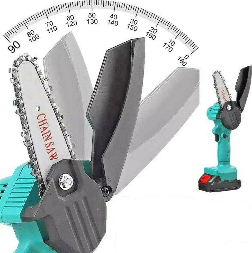 MINI ELETTROSEGA A DOPPIA BATTERIA MOTOSEGA ELETTRICA TAGLIARAMI 4'' 318 - 3
