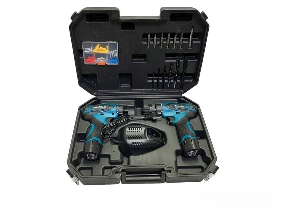 SET 2 TRAPANO + AVVITATORE A DOPPIA BATTERIA IMPULSI 18V MLS0061 CON ACCESSORI - 5