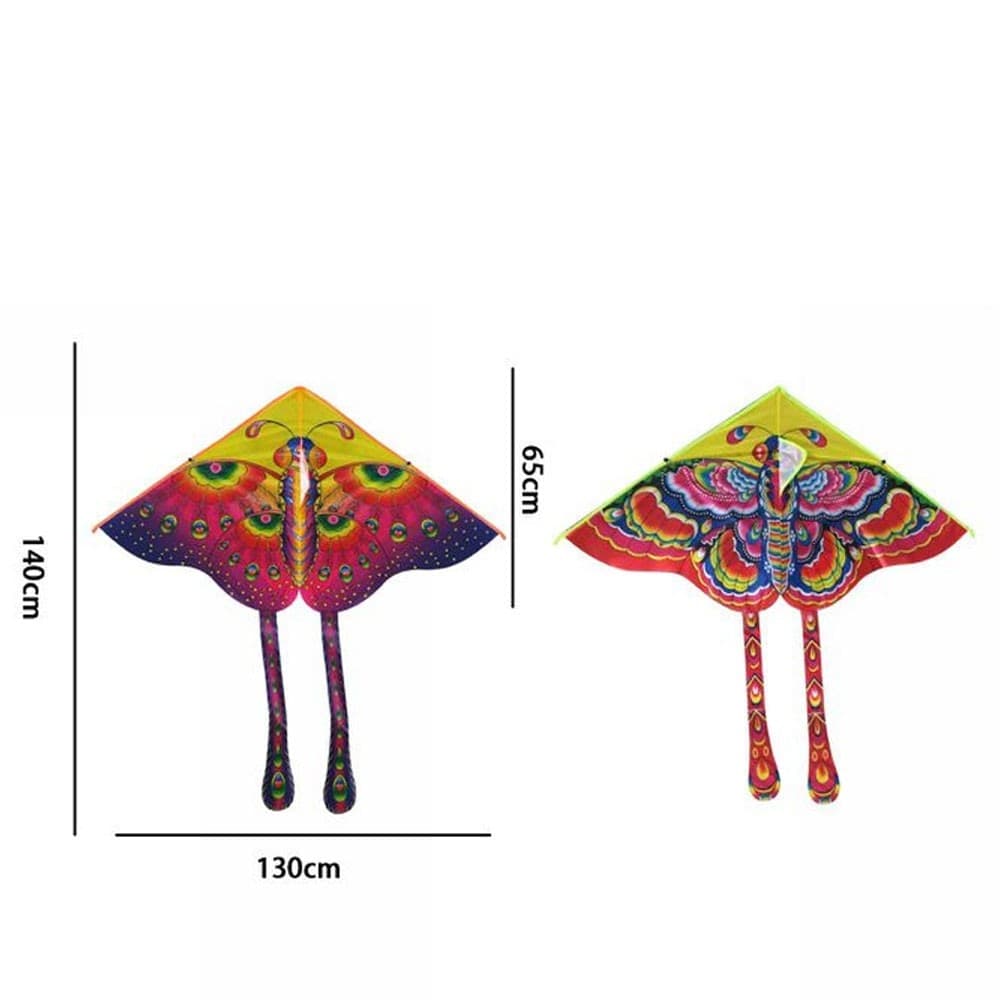 AQUILONE FARFALLA GIOCO ESTERNO SPIAGGIA FACILE DA PILOTARE VARI COLORI 140X130 - 3