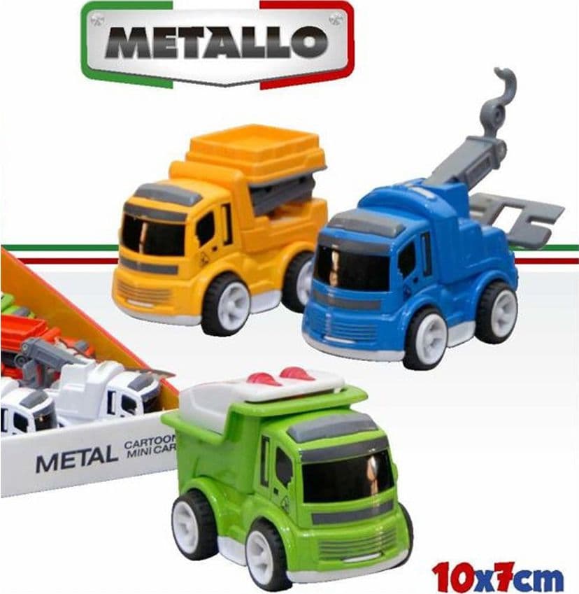 MACCHININA CON FRIZIONE GIOCATTOLO EDUCATIVO BAMBINI CAMION CON RETRO CARICA - 2
