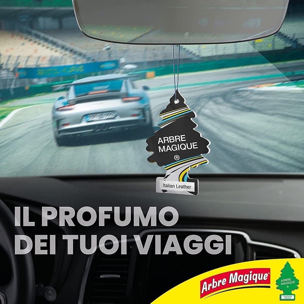 ARBRE MAGIQUE MONO PROFUMATORE PER AUTO PROFUMAZIONE FRAGRANZA ITALIAN LEATHER - 4