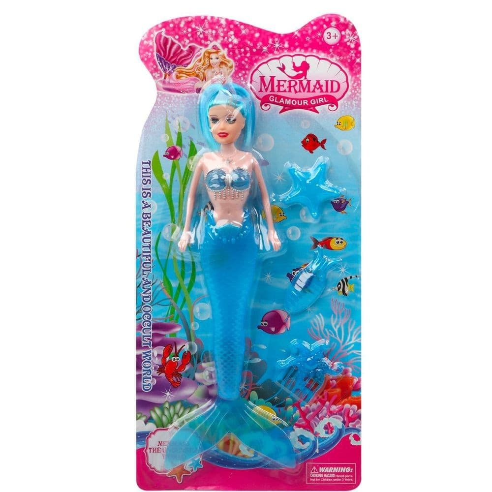 BAMBOLA SIRENA GLAMOUR GIRL MONDO SOTTOMARINO CON ACCESSORI GIOCO PER BIMBA 3+