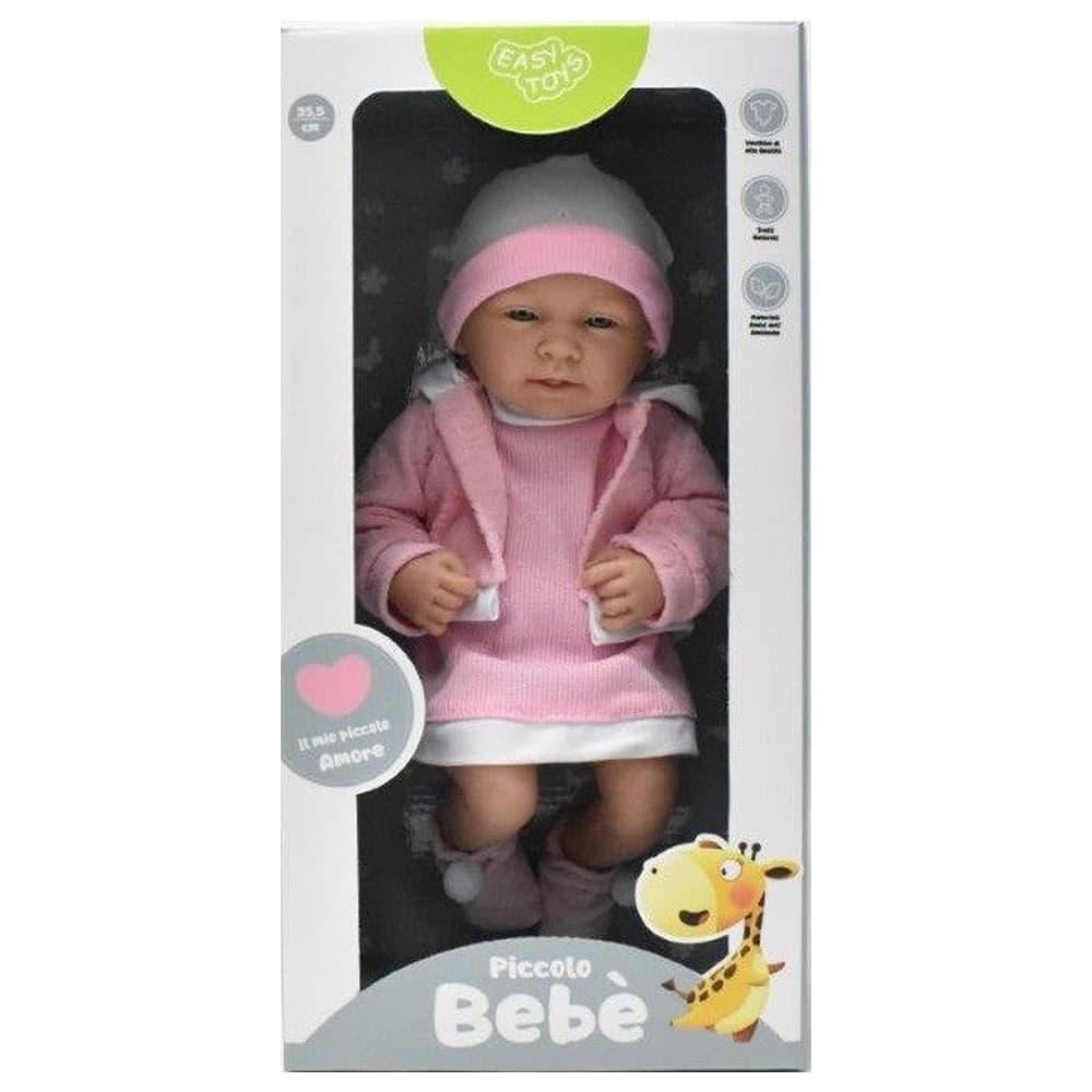 BAMBOLOTTO BAMBOLA VESTITO ROSA VESTITO AZZURRO BEBÈ GIOCATTOLO BAMBINA - 3