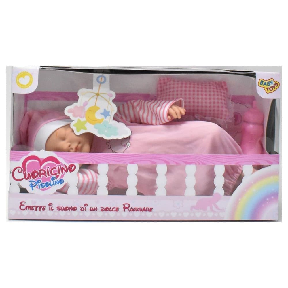 CUORICINO PISOLINO BAMBOLOTTO BAMBOLA DOLCE SONNO GIOCATTOLO GIOCO BAMBINA - 2