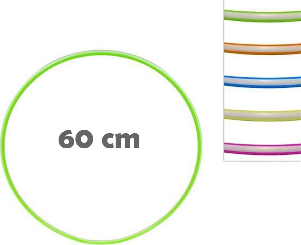 HULA HOOP CERCHIO ANELLO 60 CM GINNASTICA SPORT BAMBINI COLORI RANDOM 2 PEZZI - 3