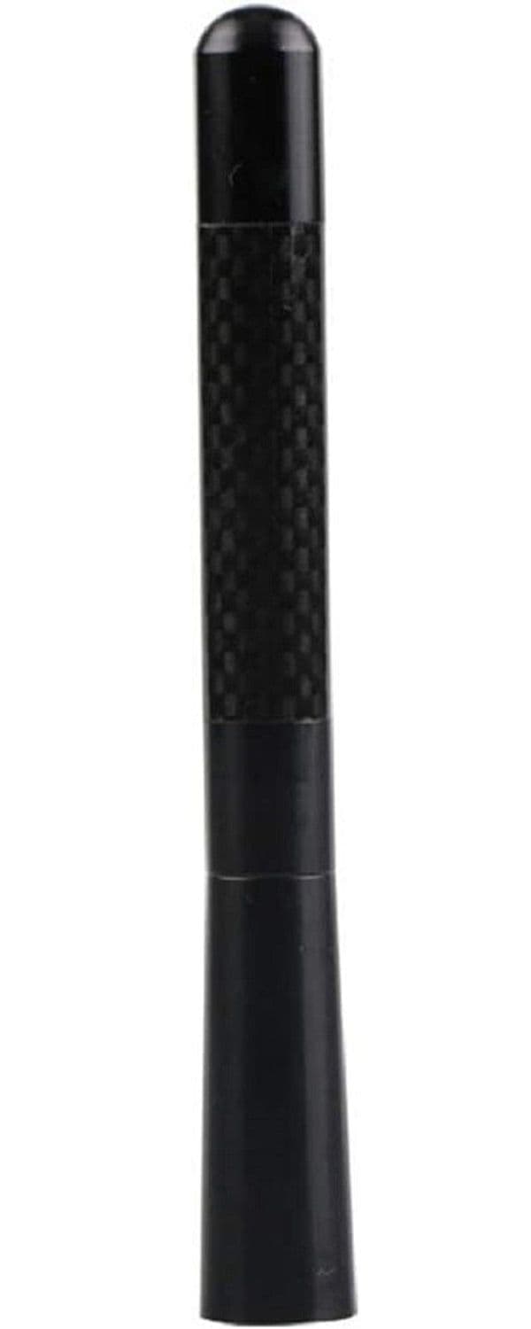 ANTENNA SPORTIVA UNIVERSALE PER AUTO 12 CM ACCESSORI RICAMBIO PER AUTORADIO NERO - 3