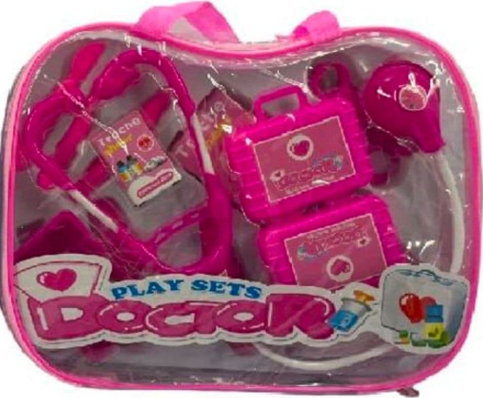 PLAYSET VALIGETTA DEL DOTTORE STETOSCOPIO E ALTRI STRUMENTI MEDICALI PER BIMBA