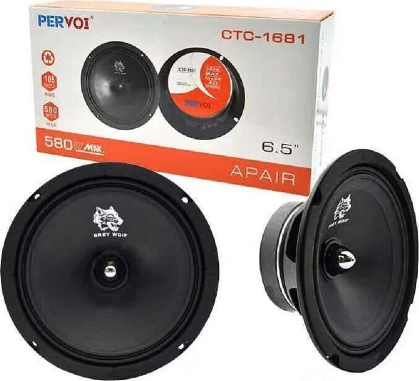 COPPIA DI CASSE PER AUTO ALTOPARLANTI SPEAKER WOOFER 580 WATT 16 CM CTC-1681