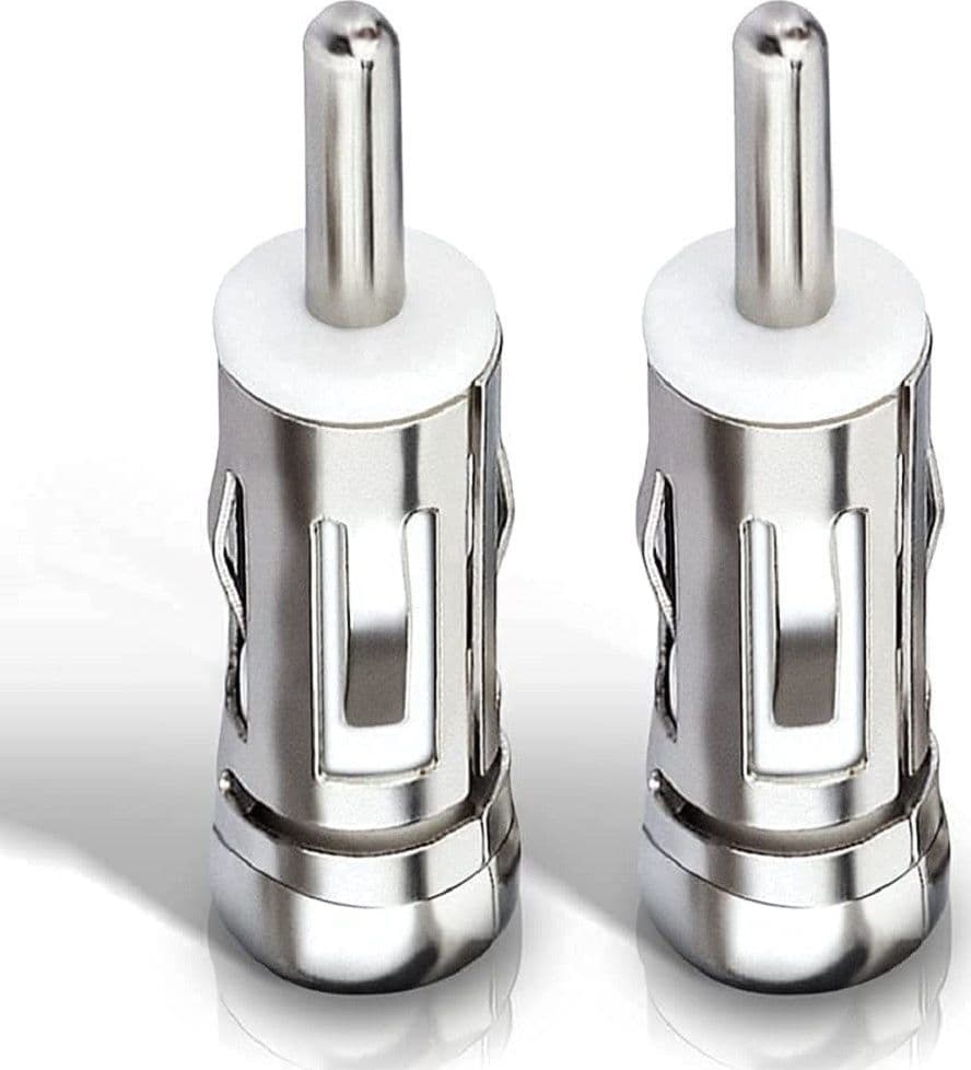 2PZ ADATTATORE ANTENNA AUTORADIO AUTO UNIVERSAL CONNETTORE PRESA ISO A SPINA DIN - 9