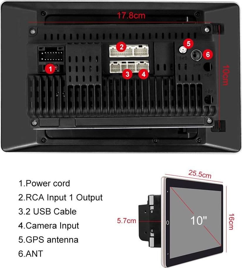AUTORADIO GIREVOLE ANDROID 10" RADIO MP5 PLAYER BLUETOOTH WIFI GPS MIRROR LINK - 17