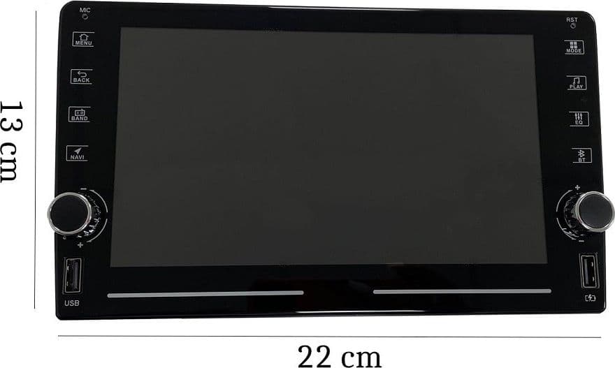 AUTORADIO CON MONITOR 8" BLUETOOTH TOUCH SCREEN USB FRONTALINO RADIO MULTIMEDIA - 3