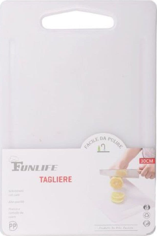 TAGLIERE PLASTICA CON CANALE SCANALATURA 30X20X0.5CM FRUTTA VERDURE CUCINA 99412 - 3