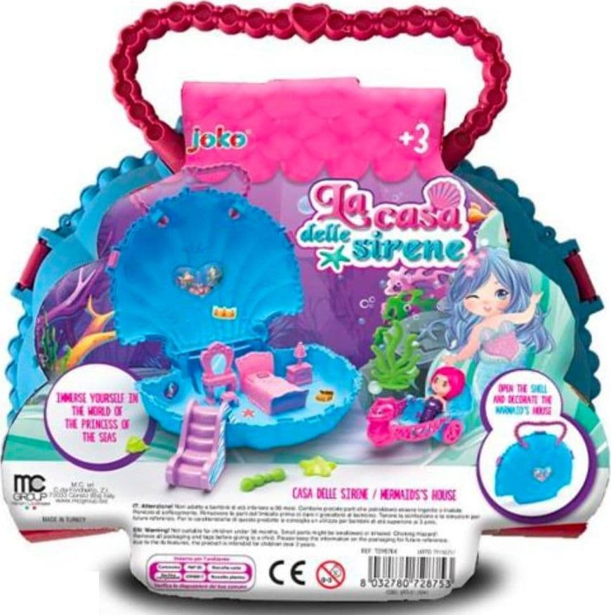 LA CASA DELLA SIRENETTA PRINCIPESSA DEL MARE GIOCO PER BAMBINA 3+ 21X14X8 CM - 2