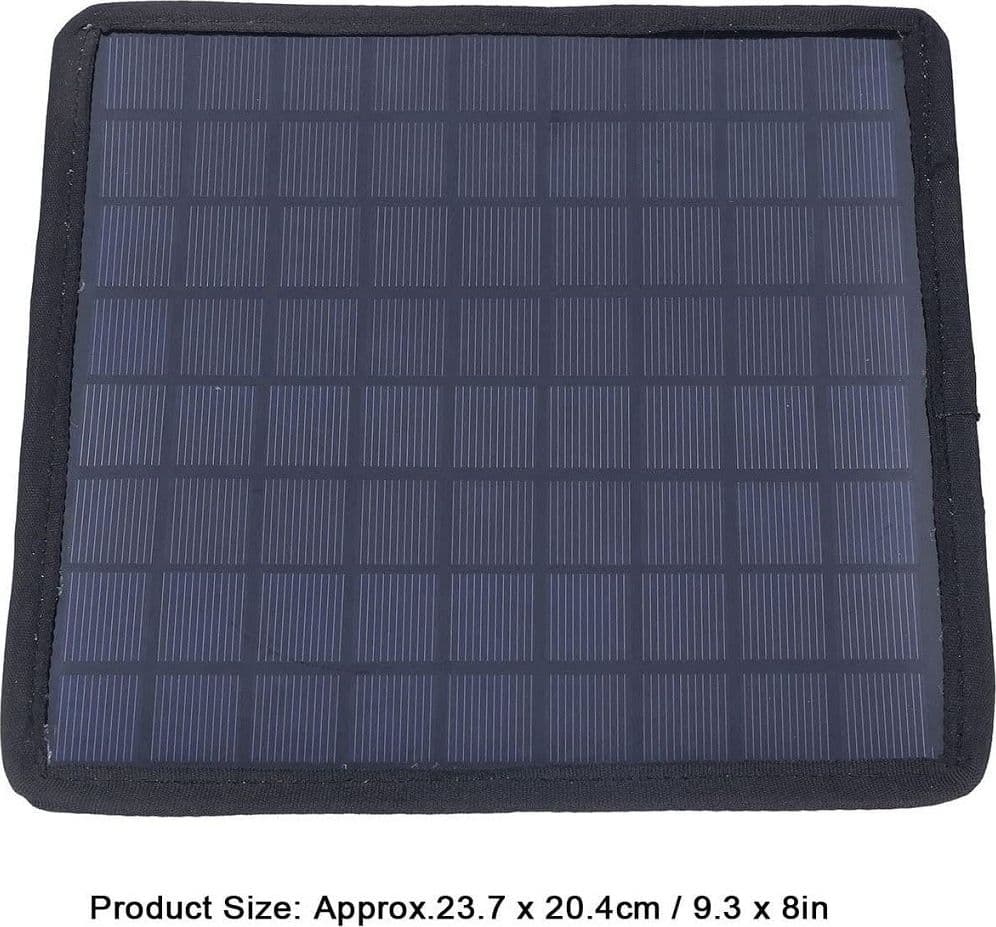 CARICABATTERIA DA PANNELLO SOLARE DA 6W 18V DA AUTO PORTATILE DA 12V RICARICA - 9