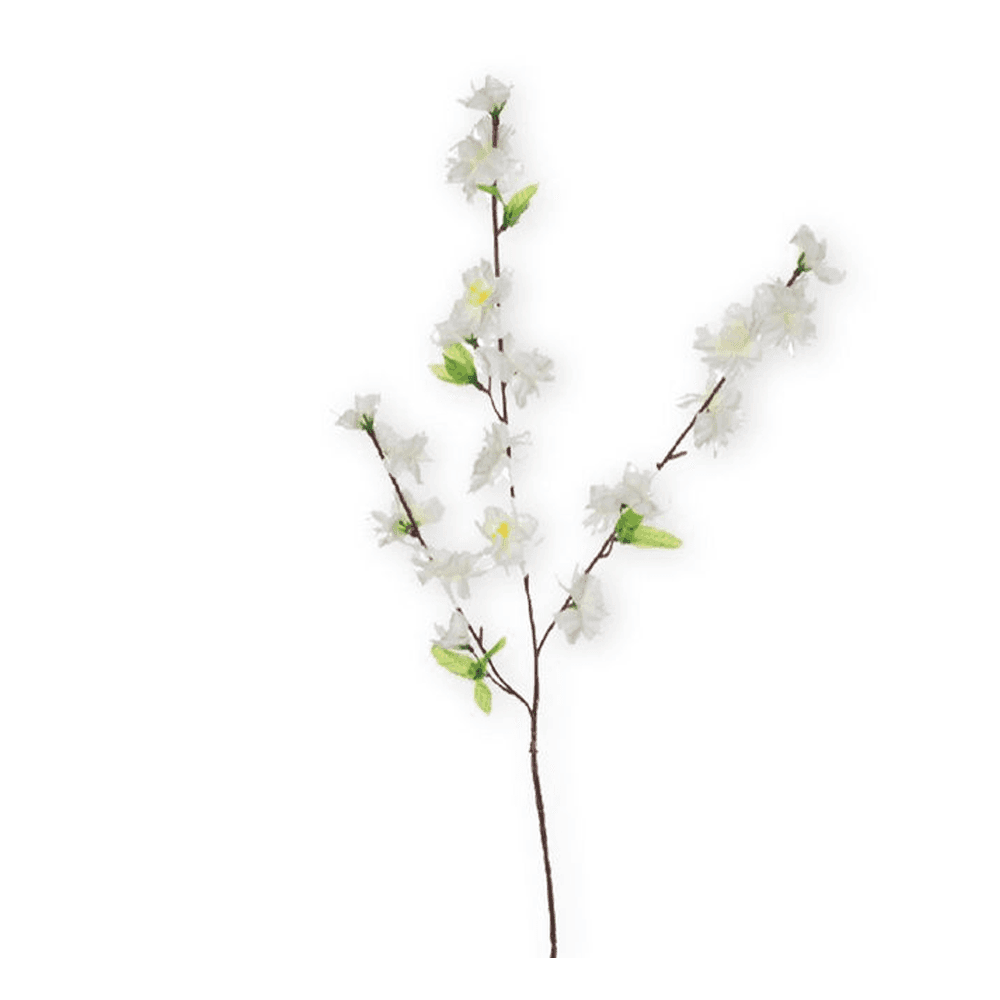 2 PZ FIORI PESCO FINTI ARTIFICIALI PRIMAVERA DECORAZIONE INTERNO ESTERNO BOUQUET - 7