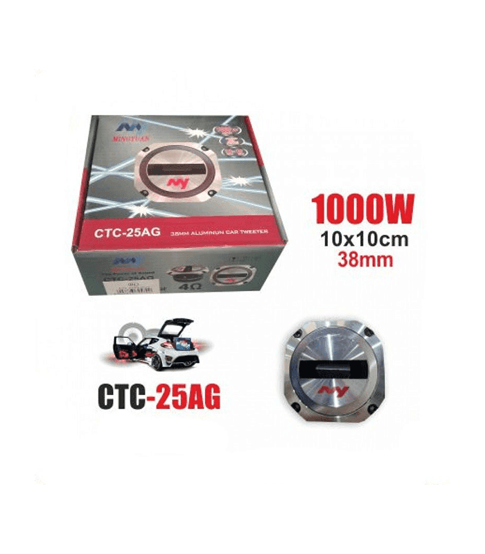 SUBWOOFER DA 1000 WATT 10X10CM IN ALLUMINIO SPEAKER ALTOPARLANTE PER AUTO STEREO - 2