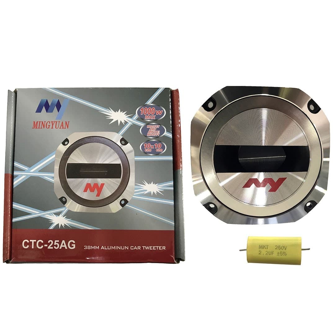 SUBWOOFER DA 1000 WATT 10X10CM IN ALLUMINIO SPEAKER ALTOPARLANTE PER AUTO STEREO - 4