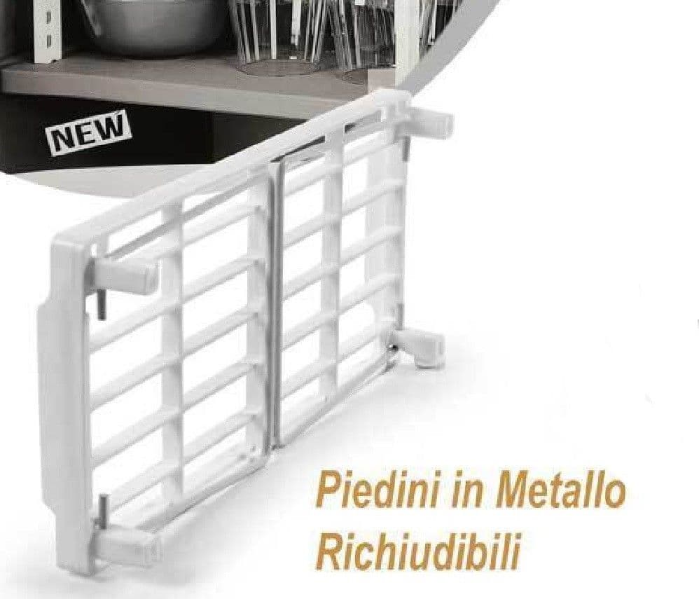 MENSOLA SALVASPAZIO ORGANIZER CUCINA ARMADIO CASSETTI BIANCA 30X14X16CM 839184 - 3