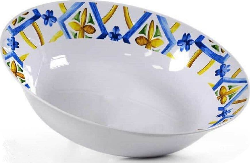 INSALATIERA CIOTOLA TONDA MELAMINA TERRA 18CM PLASTICA DECORI ASSORTITI 817670 - 2
