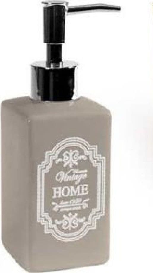 DISPENSER PORTASAPONE LIQUIDO DOSATORE BAGNO 6X18CM CERAMICA VINTAGE HOME 749544 - 4
