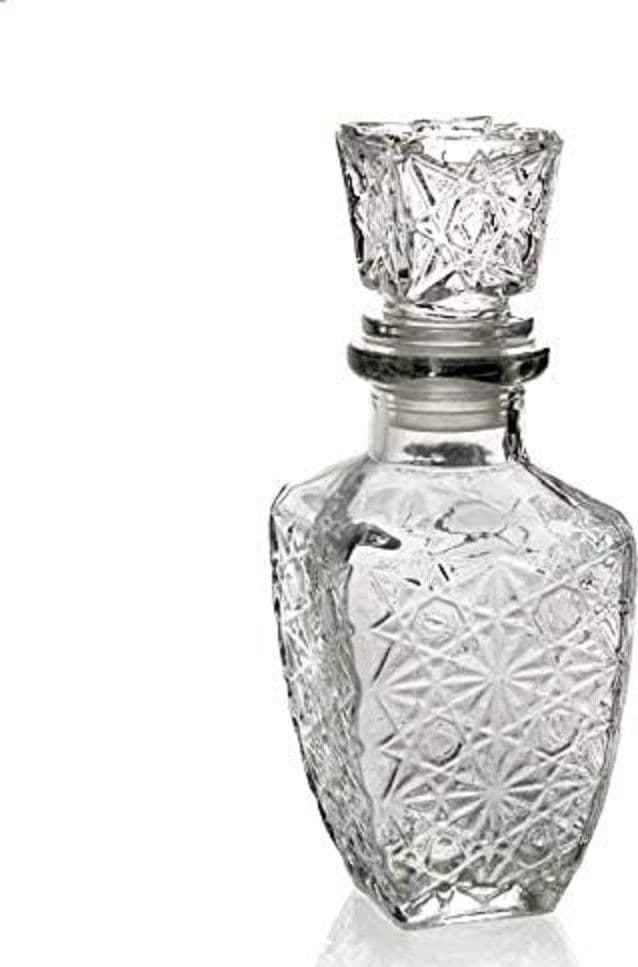 6PZ BOTTIGLIA WHISKY LIQUORI BOTTIGLIETTA VETRO TAPPO ERMETICO 250ML 17CM 773099 - 2
