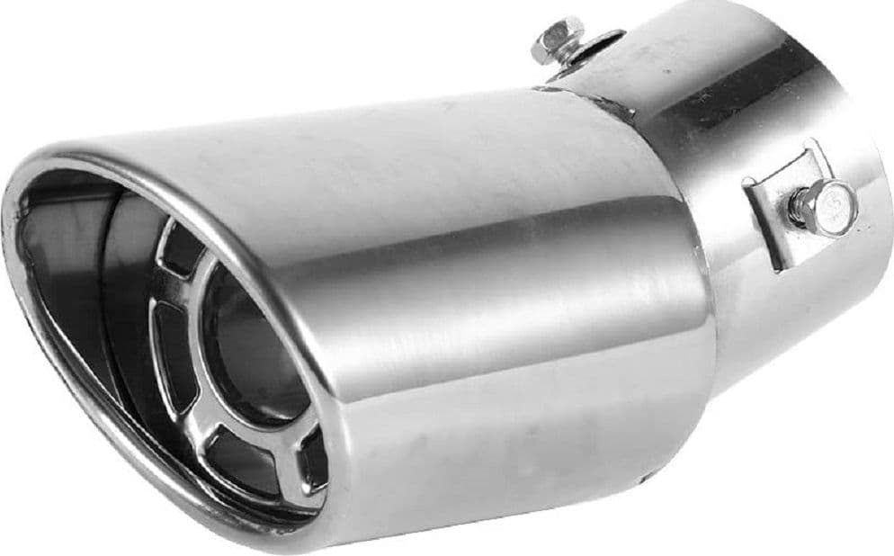 TERMINALE DI SCARICO MARMITTA UNIVERSALE POSTERIORE 62MM IN ACCIAIO SILENZIATORE - 9