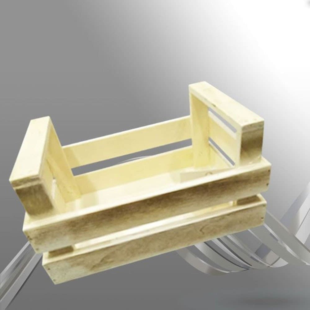 CASSETTA CASSETTINA PORTA OGGETTI LEGNO RETTANGOLARE DECORAZIONE 11x13x20 CM - 3