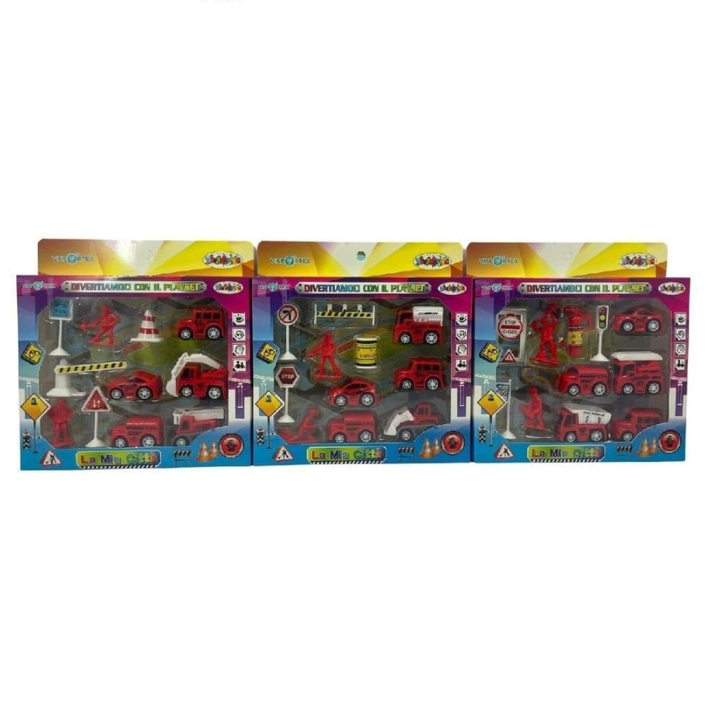 PLAYSET COSTRUZIONI LA MIA CITTÀ VIGILI DEL FUOCO CON PERSONAGGI VEICOLI SEGNALI - 2