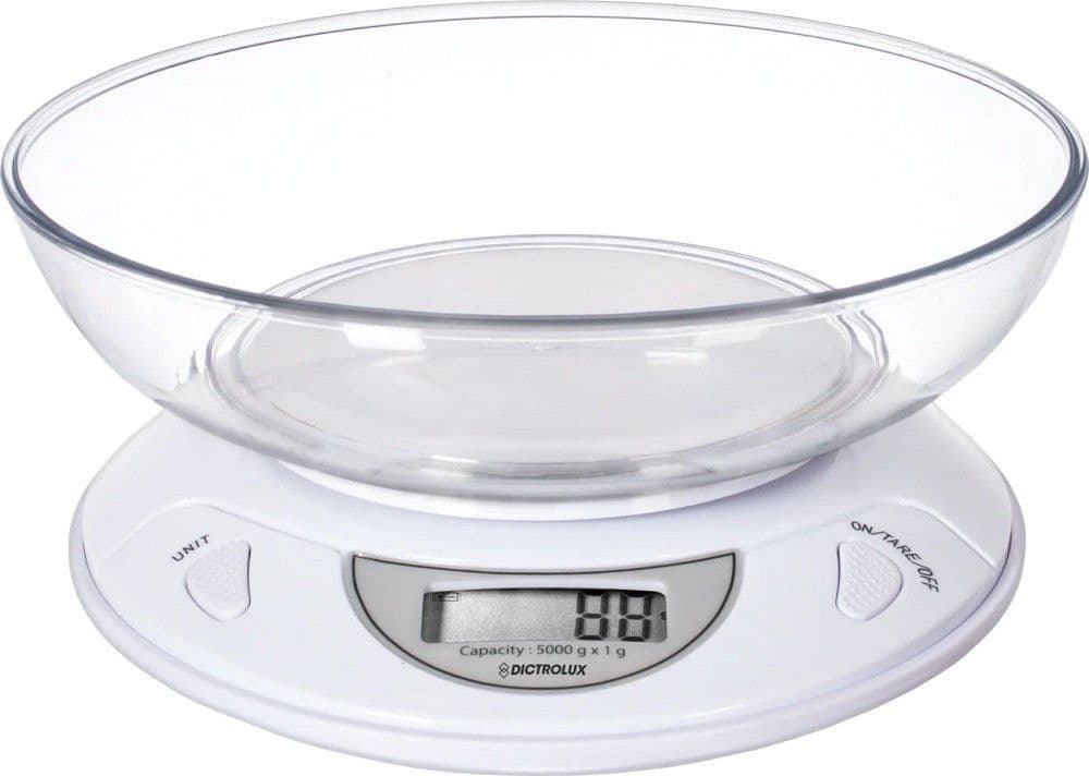 BILANCIA DIGITALE DA CUCINA A BATTERIA PESA FINO A 5KG DISPLAY LCD BIANCO 541907 - 2