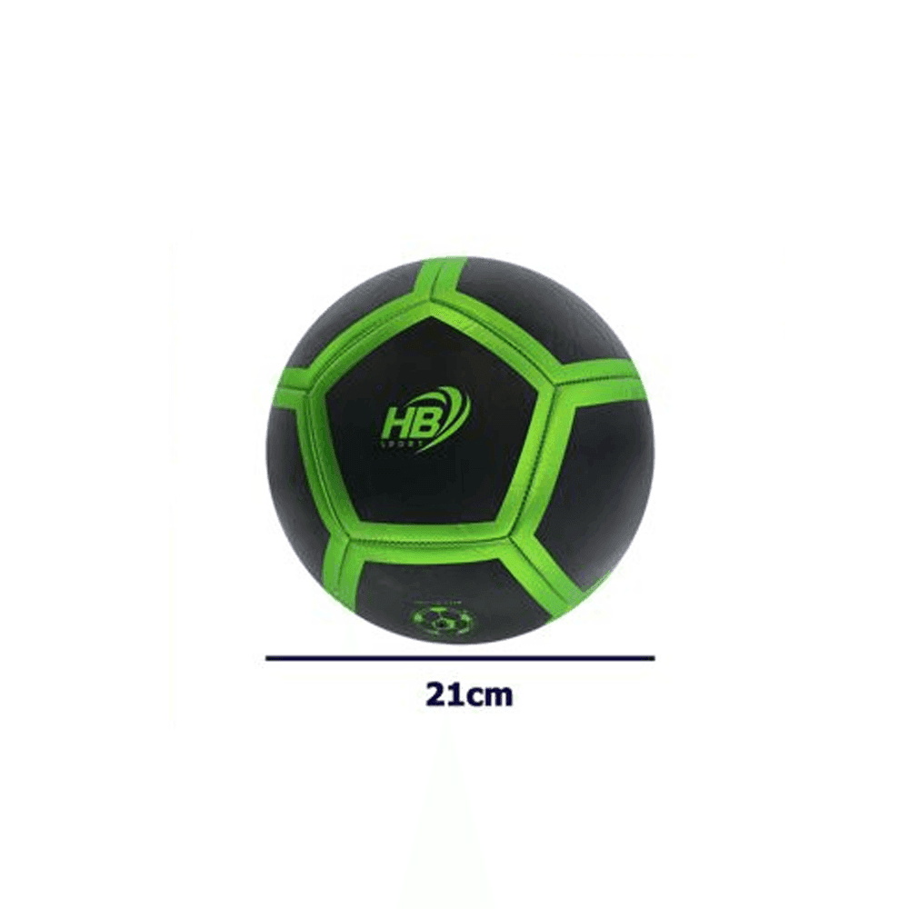 PALLONE PALLA DA CALCIO CALCETTO NERO E VERDE 21 CM GIOCO GARA ALLENAMENTO 06565 - 2