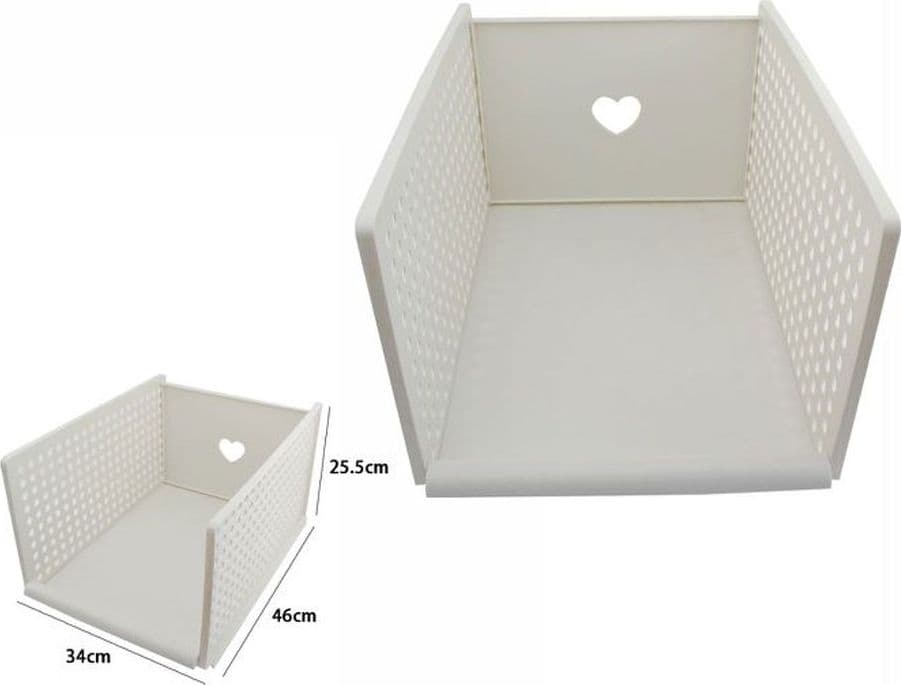 CESTINO PORTAOGGETTI ORGANIZER RETTANGOLARE CESTO PORTATUTTO SCATOLA 34X46X25.5 - 2
