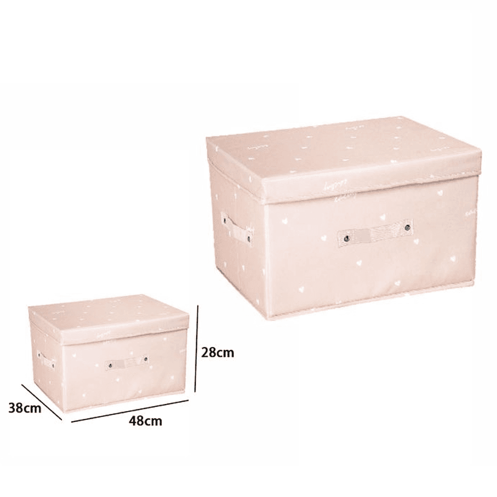 BOX SCATOLA SALVASPAZIO ARMADIO CONTENITORE PORTA OGGETTI ORGANIZER 48x38x28 CM - 5