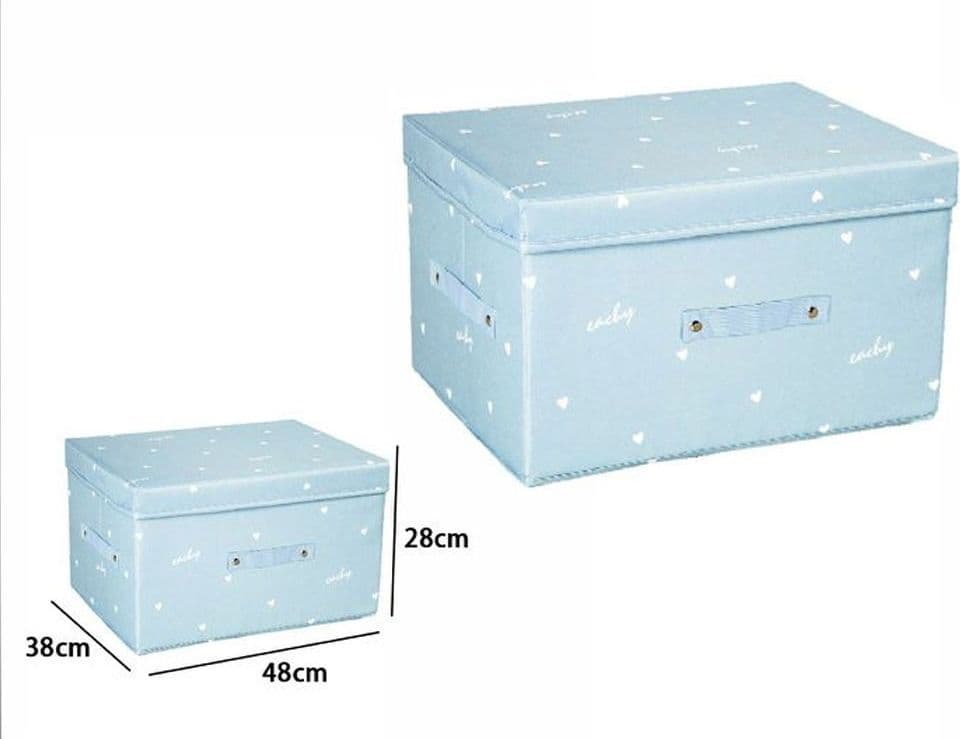 BOX SCATOLA SALVASPAZIO ARMADIO CONTENITORE PORTA OGGETTI ORGANIZER 48x38x28 CM - 7