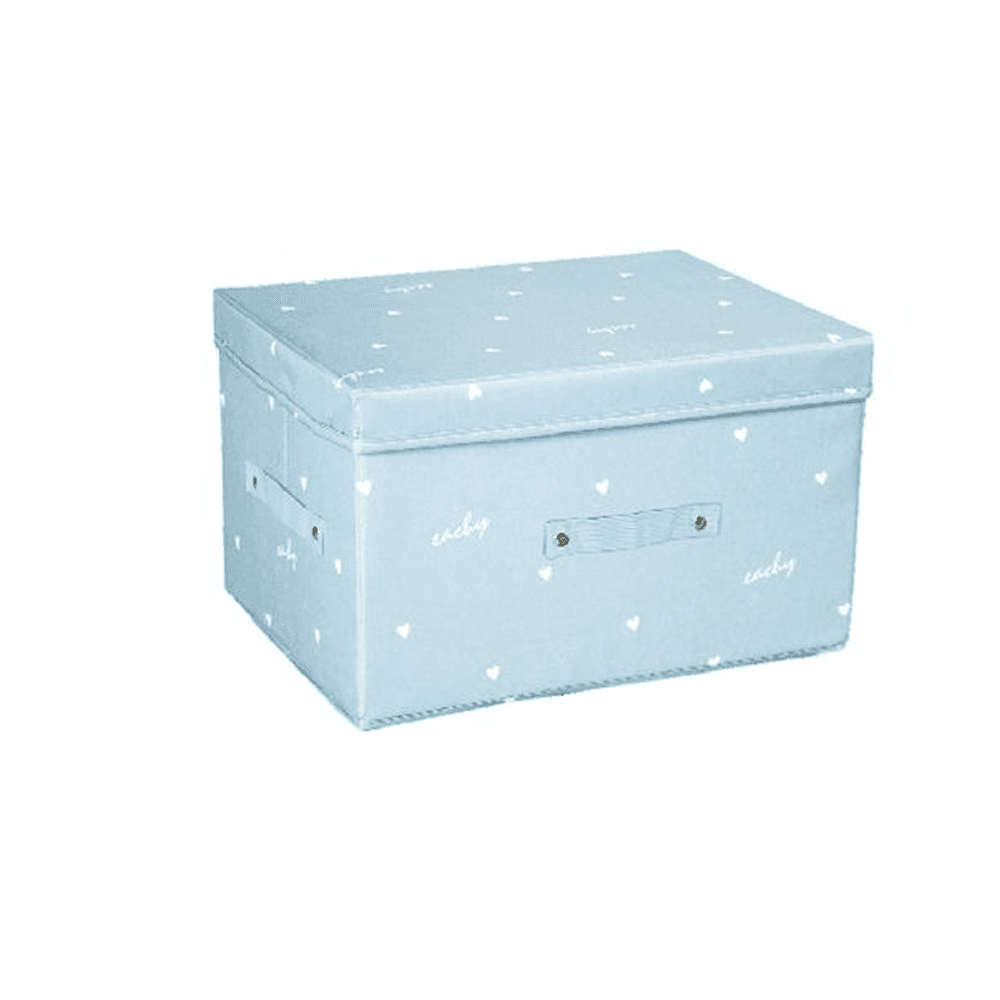 BOX SCATOLA SALVASPAZIO ARMADIO CONTENITORE PORTA OGGETTI ORGANIZER 35x30x20 CM - 2