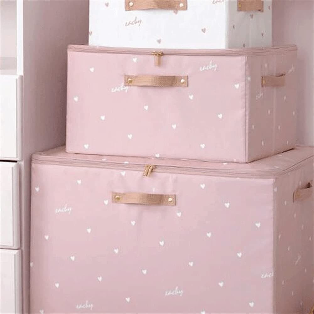 BOX SCATOLA SALVASPAZIO ARMADIO CONTENITORE PORTA OGGETTI ORGANIZER 35x30x20 CM - 6