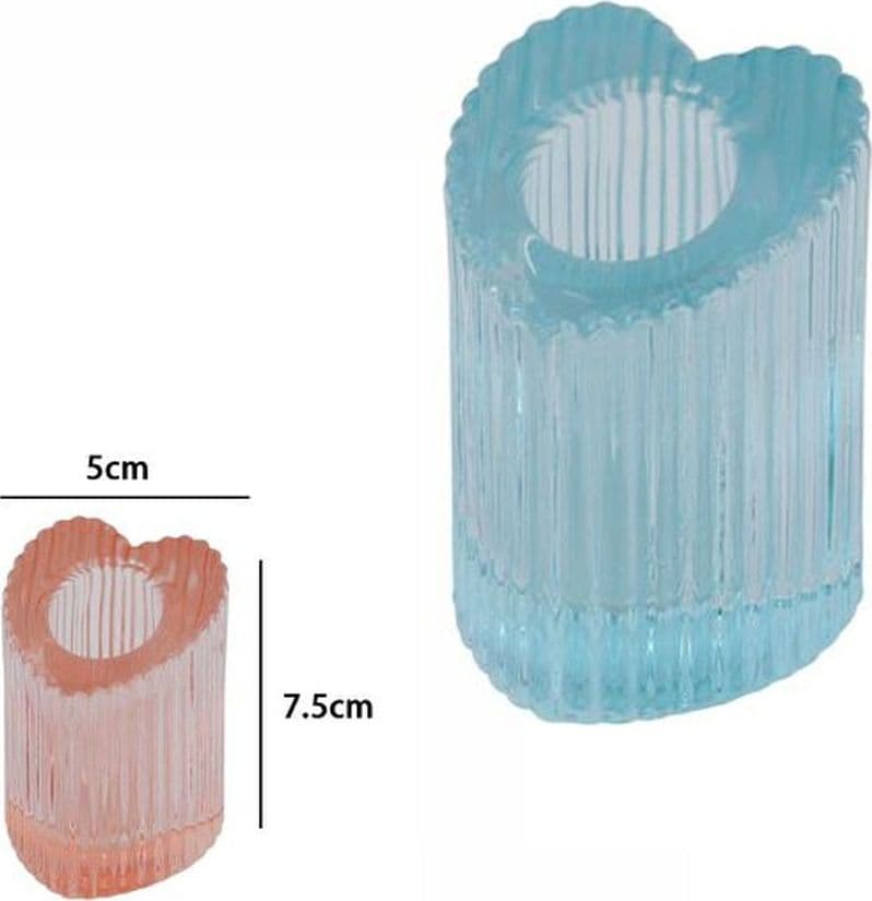 PORTA CANDELA LANTERNA CUORE BOMBONIERA MATRIMONIO DECORAZIONE TEA LIGHT 5X7.5 - 2