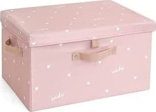 BOX SCATOLA SALVASPAZIO ARMADIO CONTENITORE PORTA OGGETTI ORGANIZER 55x42x30 CM - 4